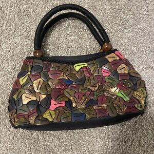 Colorful Coconut Shell Handbag